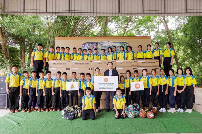 เสียวหมี่ ประเทศไทย มอบเครื่องปรับอากาศ Mijia Air Conditioner Pro Eco EGAT  ประหยัดไฟเบอร์ 5 ระดับ 3 ดาว 12000BTU Inverter พร้อมทุนการศึกษาและอุปกรณ์การเรียน  ให้แก่โรงเรียนวัดพระงาม จังหวัดพระนครศรีอยุธยา และโรงเรียนบ้านป่าวังกวาง จังหวัดสระบุรี