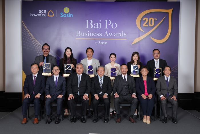 6 ธุรกิจเอสเอ็มอีไทยคว้ารางวัล Bai Po Business Awards by Sasin ครั้งที่ 20  สะท้อนพลังผู้ประกอบการไทยที่พร้อมเติบโตสู่อนาคต