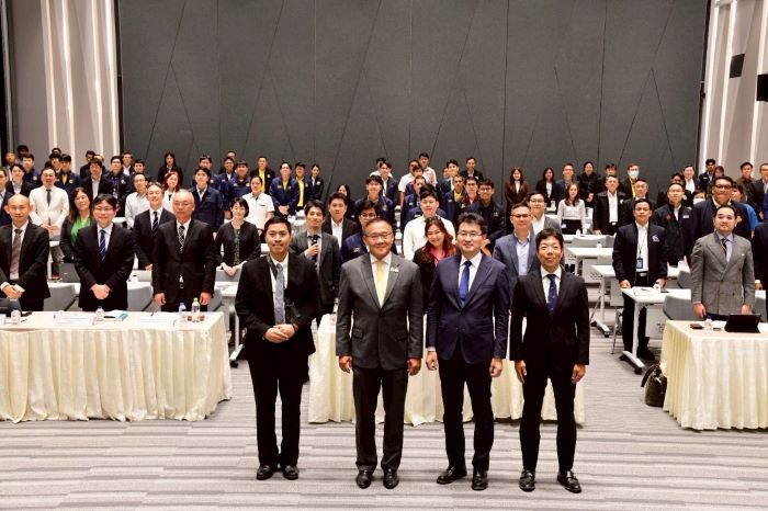 นายชยธรรม์ พรหมศร ปลัดกระทรวงคมนาคม เป็นประธานการประชุมความร่วมมือทางวิชาการไทย - ญี่ปุ่น เรื่อง การตรวจสอบความปลอดภัยระหว่างการก่อสร้างและการตรวจสอบโครงสร้างพื้นฐานภายหลังเหตุการณ์แผ่นดินไหว