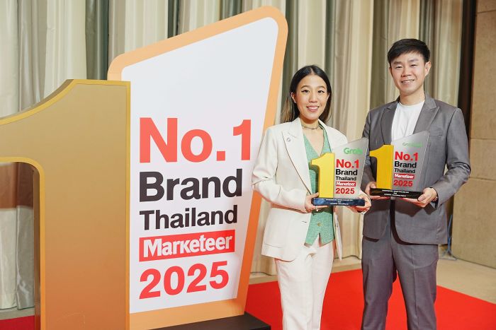 แกร็บ ตอกย้ำความเป็นผู้นำตลาดแอปเรียกรถ-ฟู้ดเดลิเวอรี  คว้ารางวัล “แบรนด์ยอดนิยมอันดับ 1 ของไทย” ทั้ง 2 สาขา