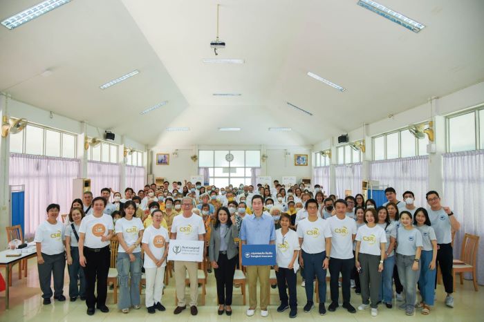 บำรุงราษฎร์ ผนึกกำลัง กรุงเทพประกันภัย จัดกิจกรรมจิตอาสา มอบสุขภาวะที่ดีแก่ผู้สูงอายุบ้านบางแค