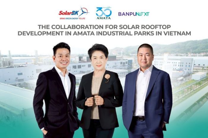 บ้านปู เน็กซ์ ผนึก อมตะ วีเอ็น และโซลาร์บีเค ร่วมลงทุนโปรเจกต์โซลาร์รูฟท็อป 227 เมกะวัตต์ในนิคมอุตสาหกรรมอมตะ ประเทศเวียดนาม