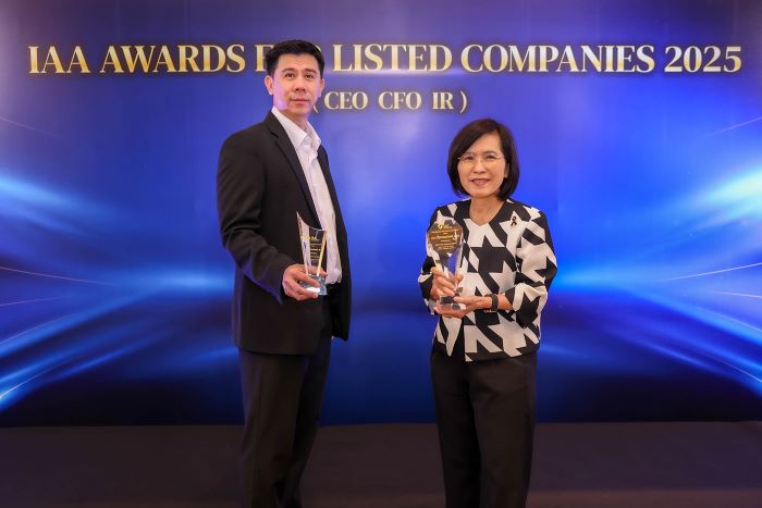 “โฮมโปร” ก้าวสู่มาตรฐานแห่งตลาดทุน คว้า 2 รางวัลเกียรติยศ OUTSTANDING CFO – IR  จากเวที IAA Awards for Listed Companies 2025  ตอกย้ำความเป็นผู้นำด้านการบริหารการเงิน–สื่อสารนักลงทุน อย่างยั่งยืน